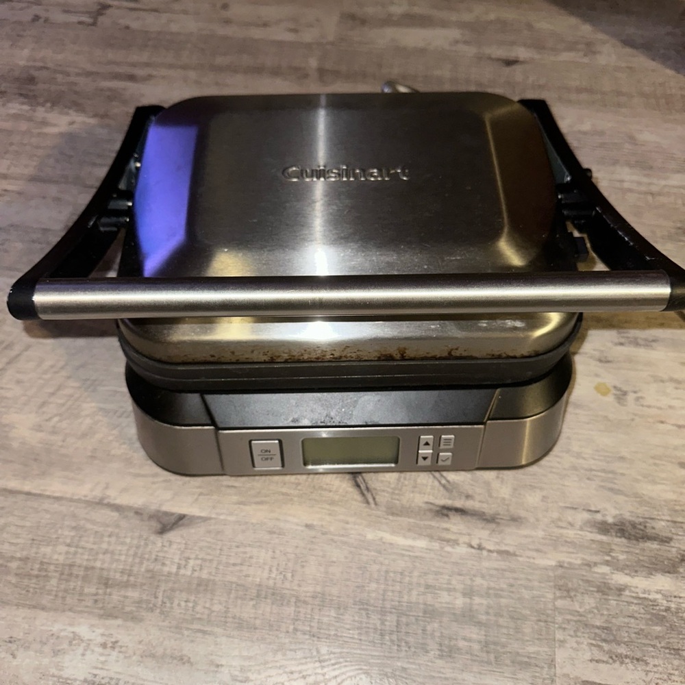 Cuisinart GR-300 Stainless Steel Countertop Indoor Electric Grill & Griddler